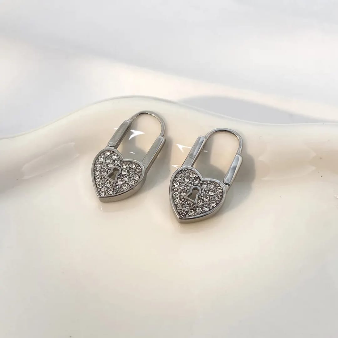 Hear Lock Earrings