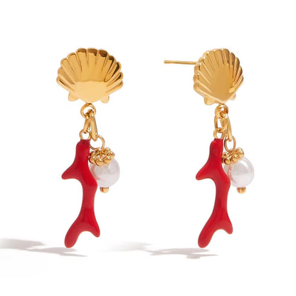 Scarlet Drop Earrings