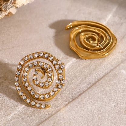 Crystal Swirl Earrings