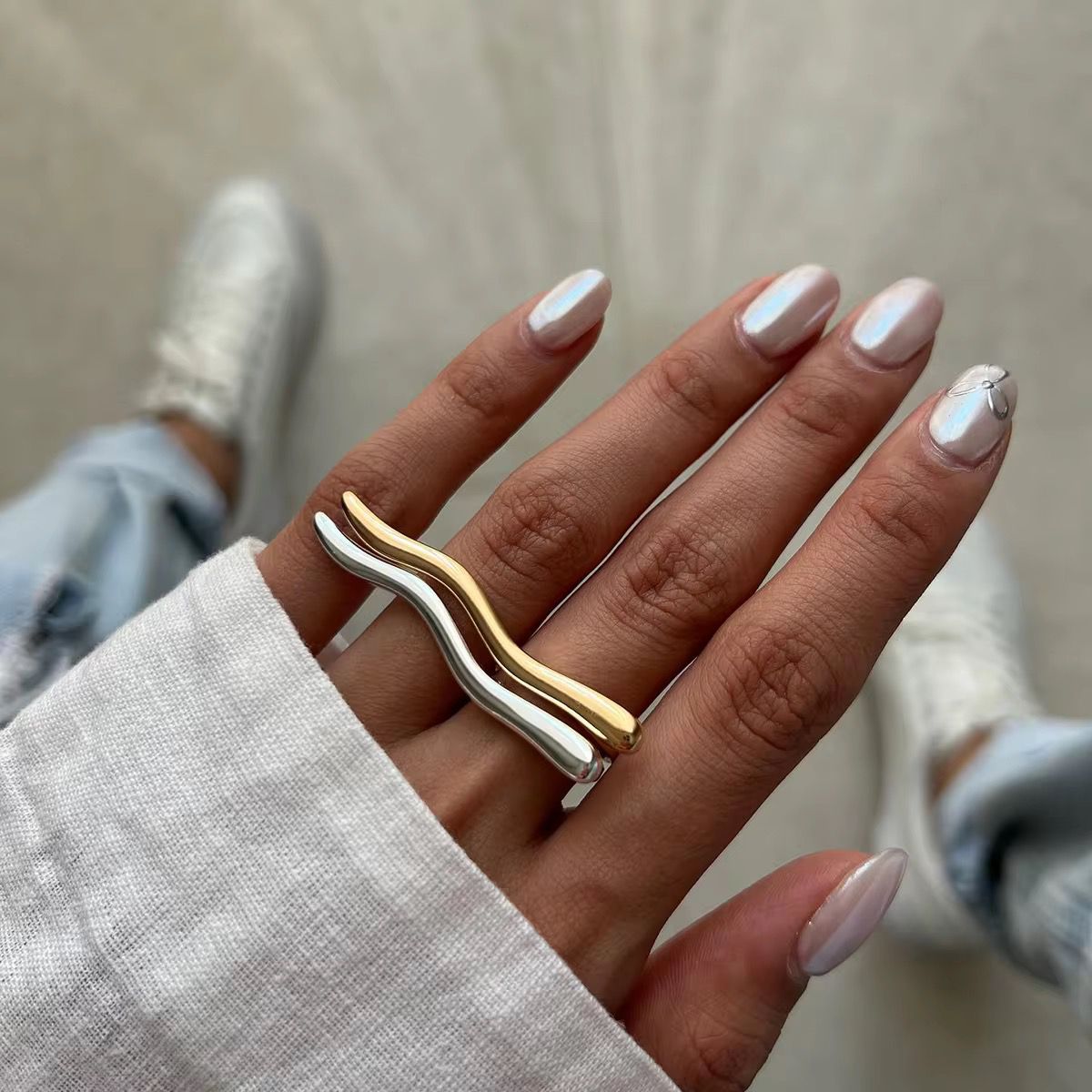 Dual Wave Ring