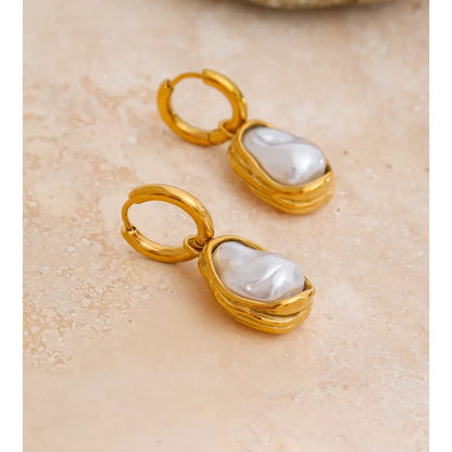 Molten Pearl  Earrings