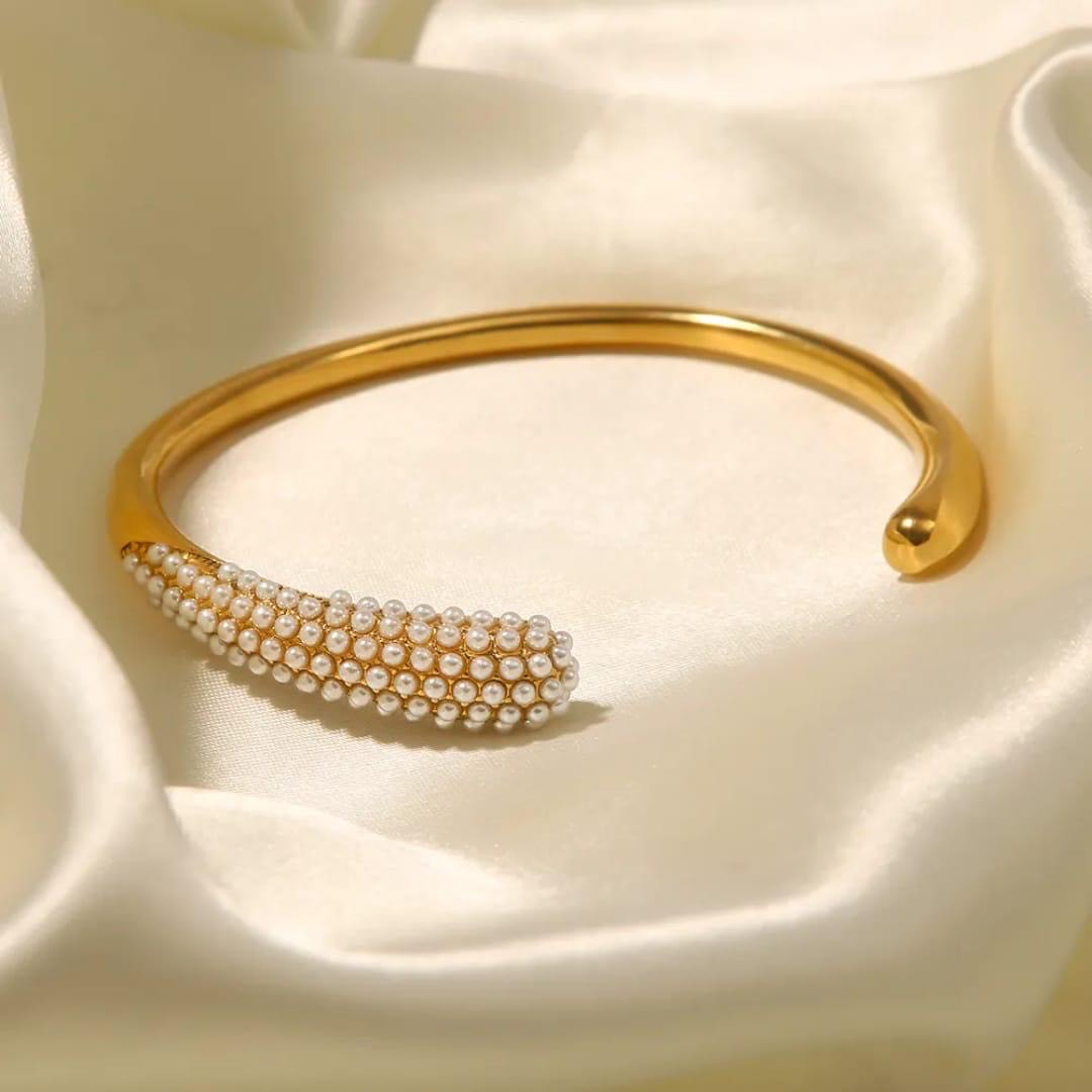 Pearl Glow Cuff Bracelet