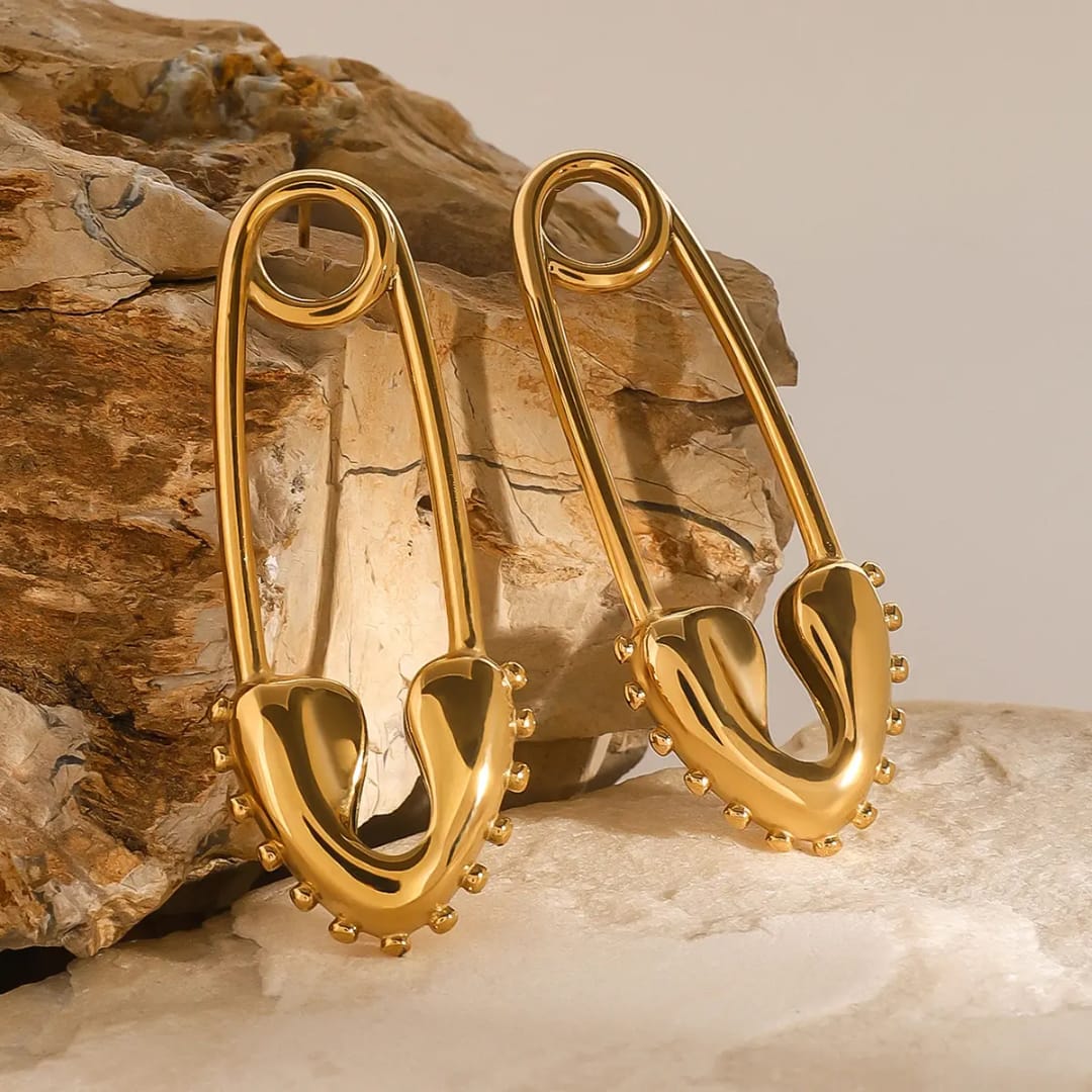 Pin Heart Earrings