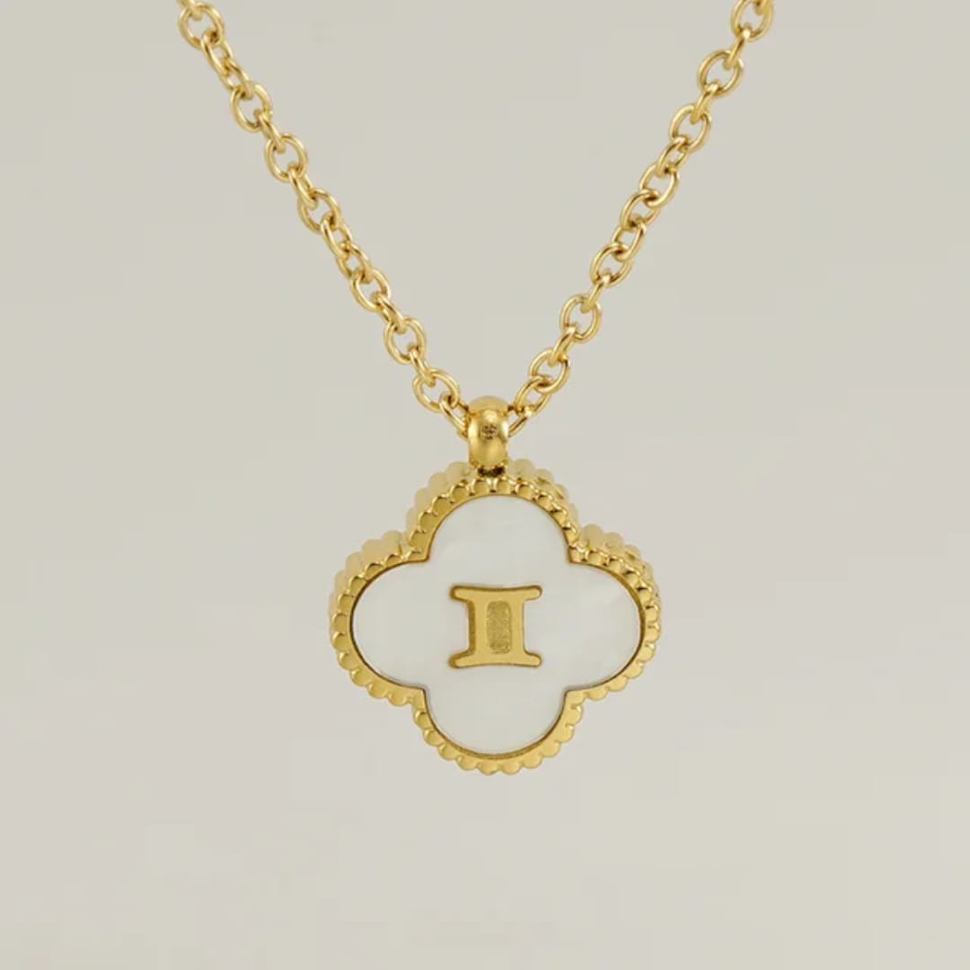 Reversible Zodiac Clover Necklace