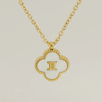 Reversible Zodiac Clover Necklace