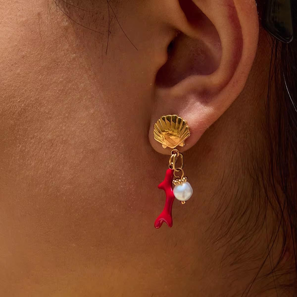 Scarlet Drop Earrings
