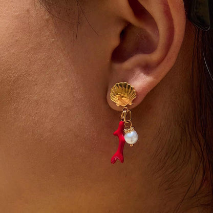 Scarlet Drop Earrings