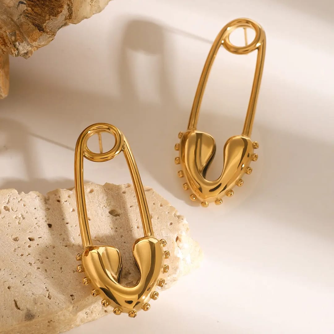 Pin Heart Earrings