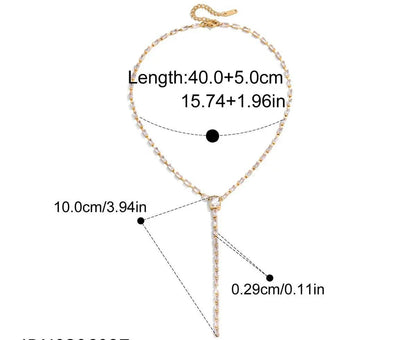 Crystal Lariat Necklace