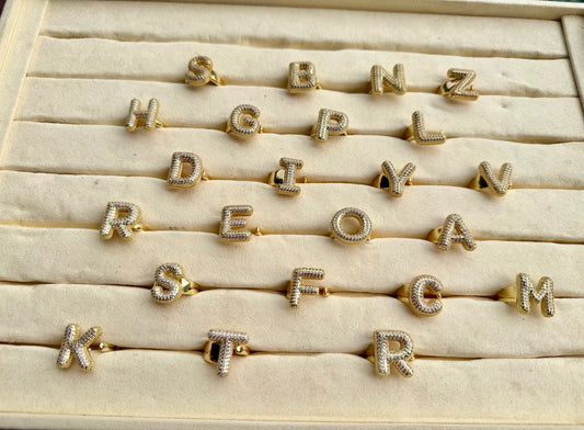 Initial Luxe Ring