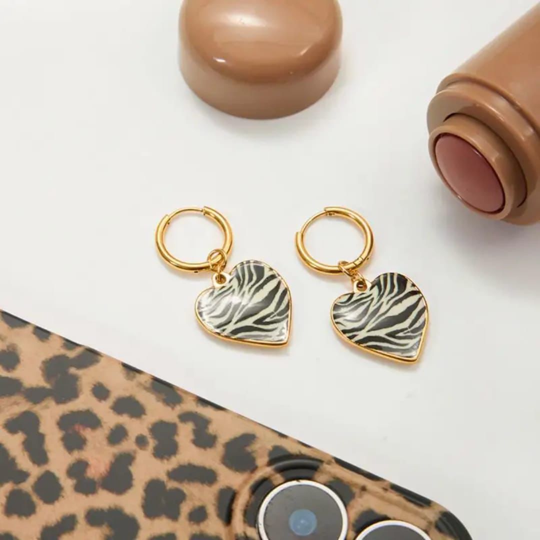 Zebra Earrings