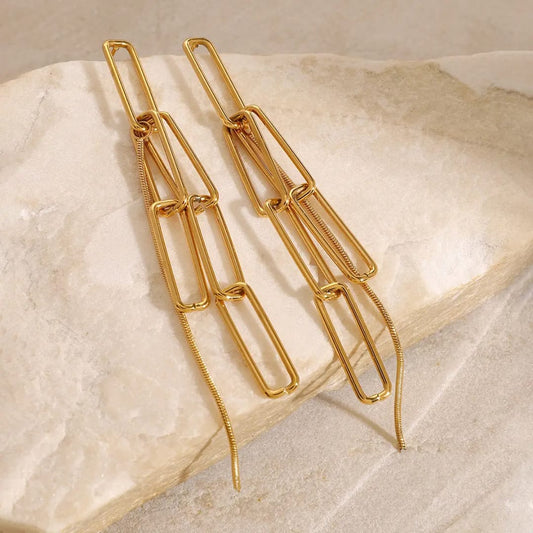 Golden Link Earrings