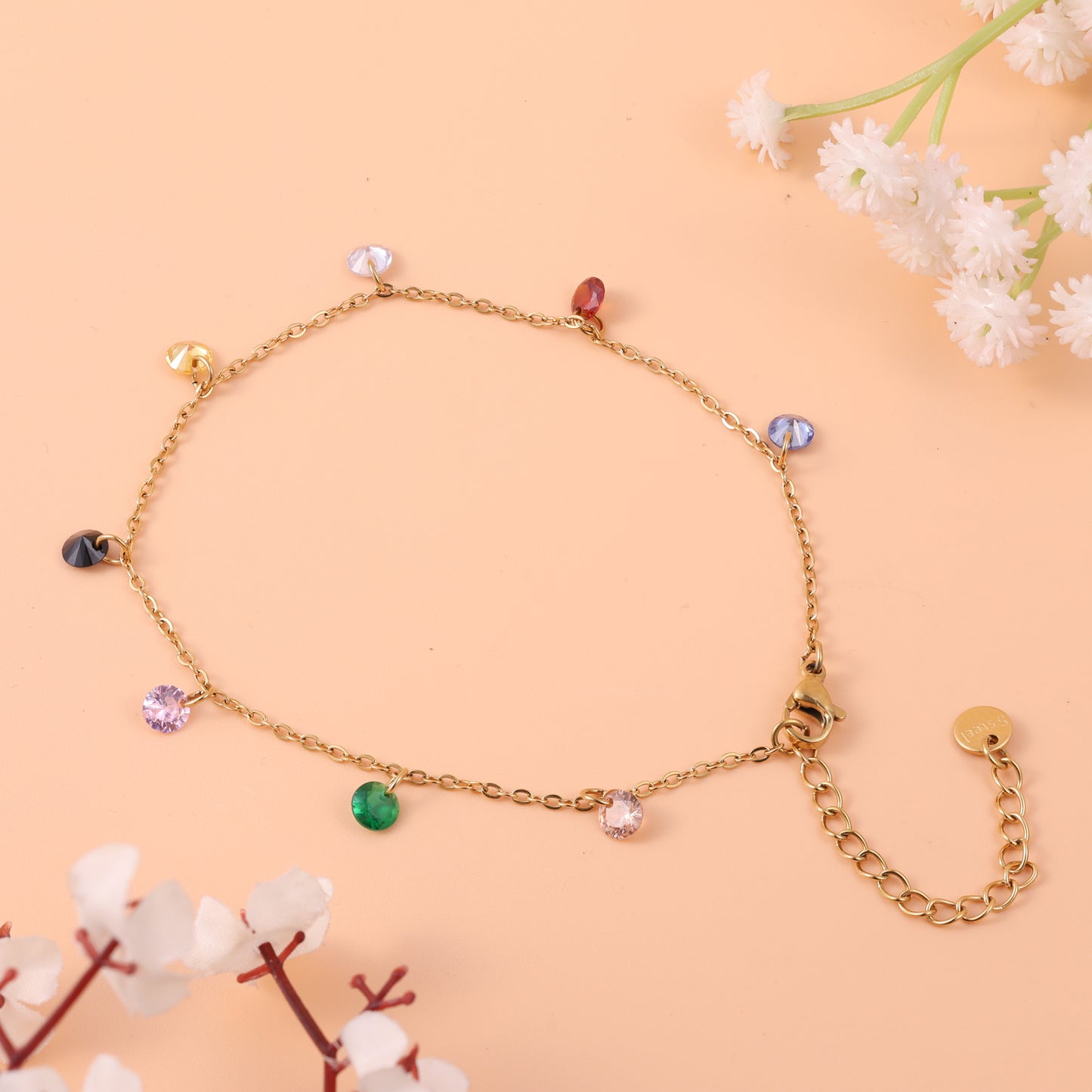 Gem Sparkle Anklet