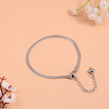 Silver Sway Anklet