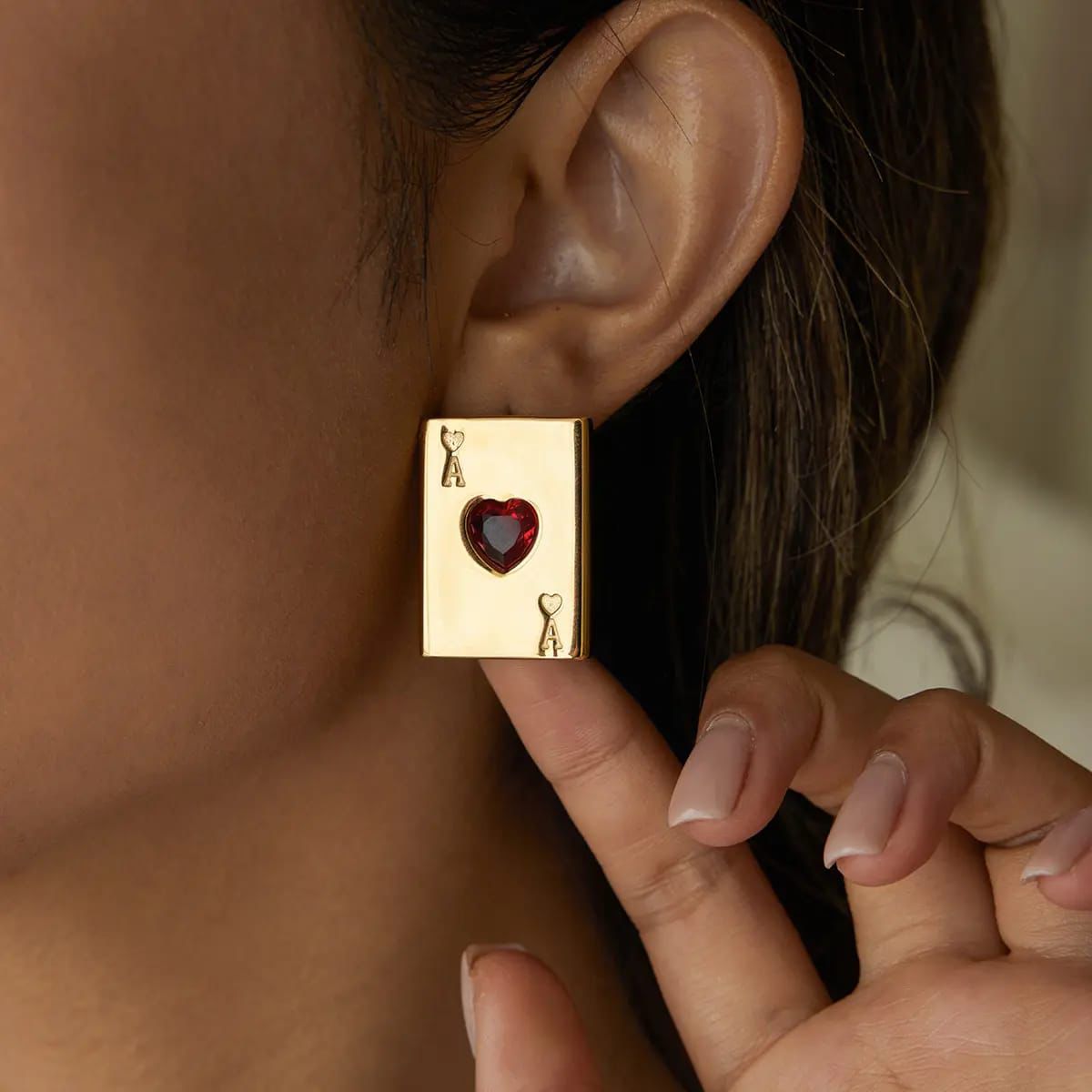 Ace of Heart Earrings