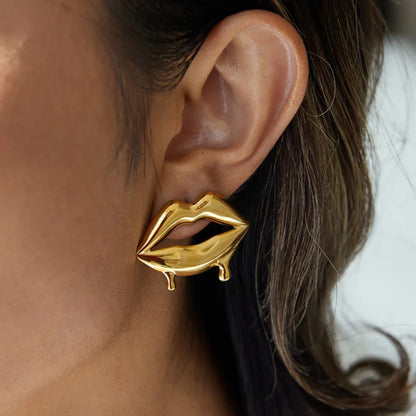 Aureate Lips Earrings