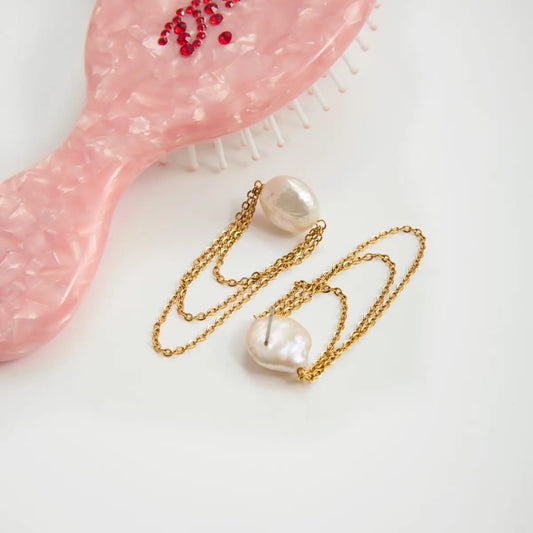 Drape Pearl Earrings