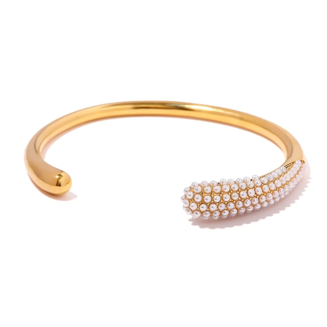 Pearl Glow Cuff Bracelet