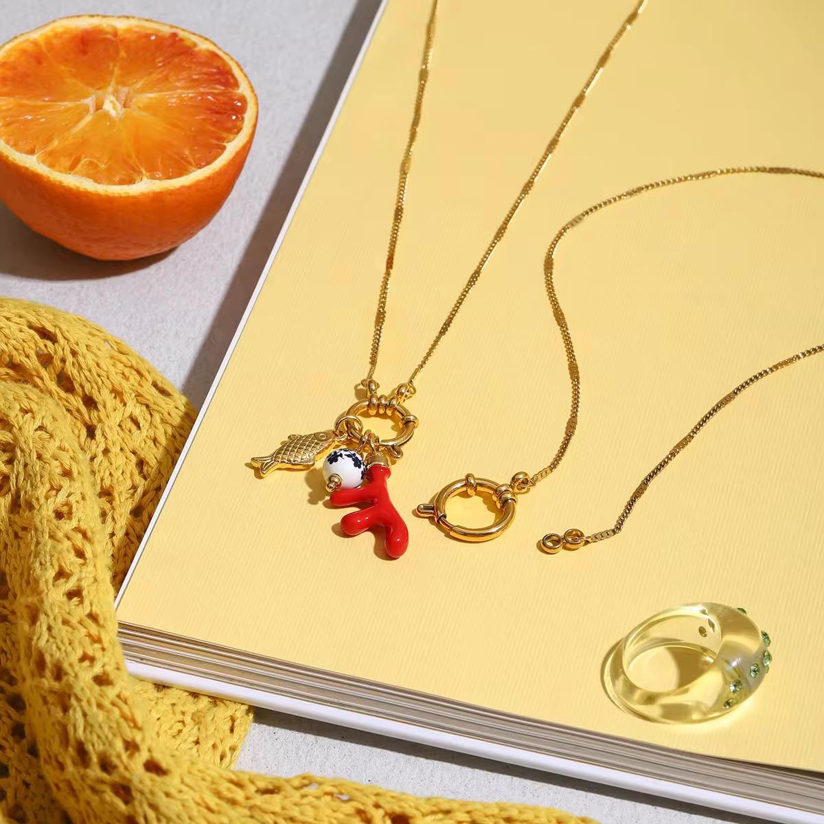 Charm Cascade  Necklace