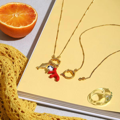Charm Cascade  Necklace