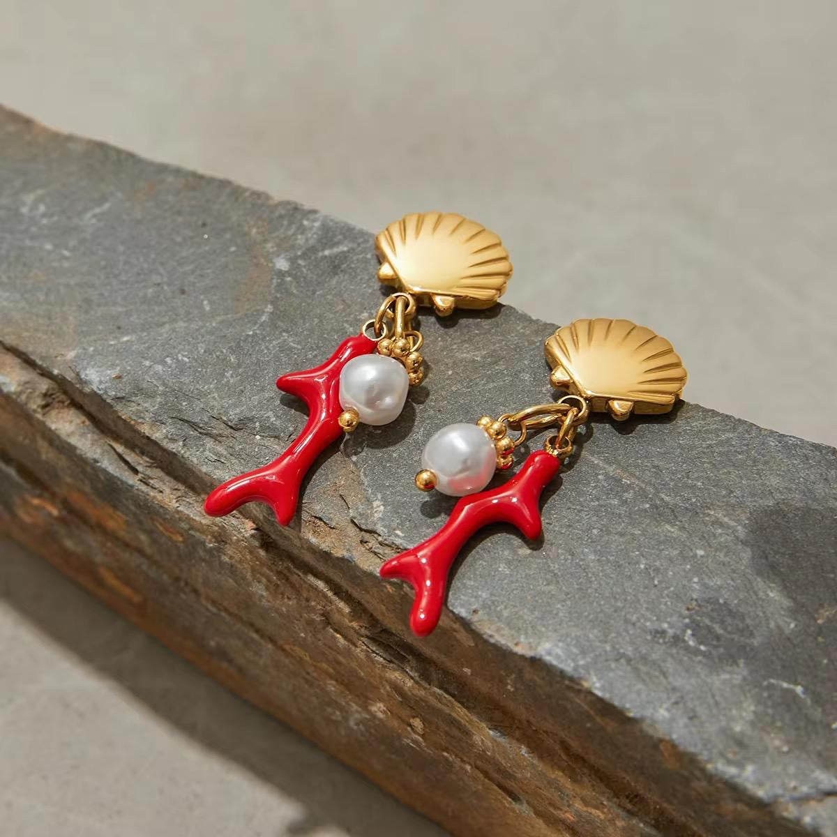 Scarlet Drop Earrings