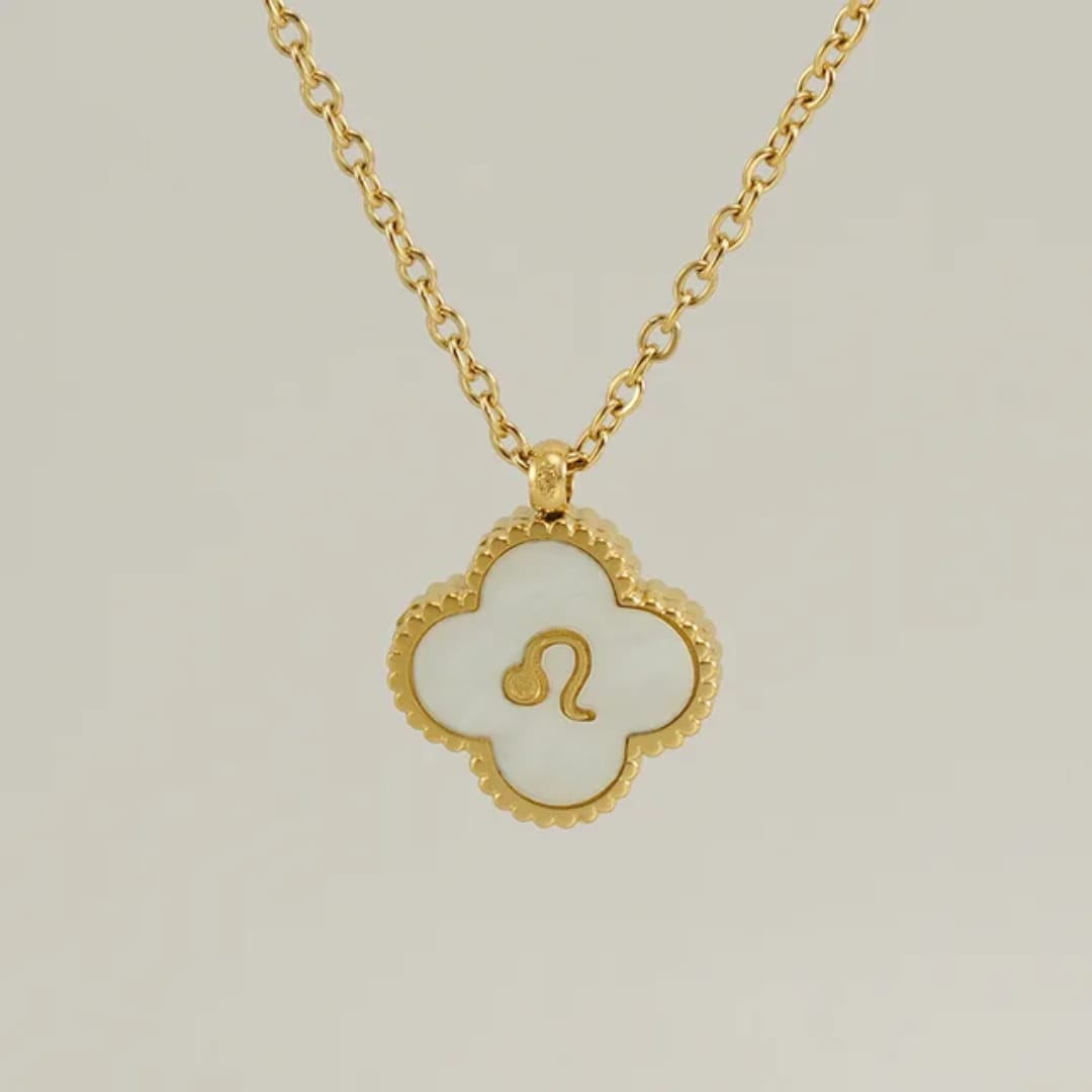 Reversible Zodiac Clover Necklace