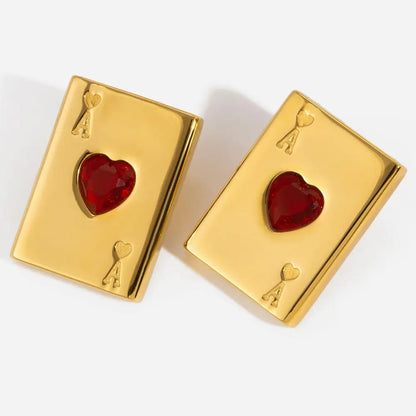 Ace of Heart Earrings