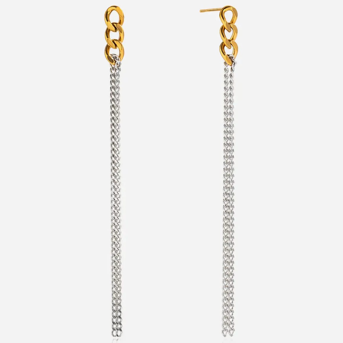 Silver Chain  Earrings