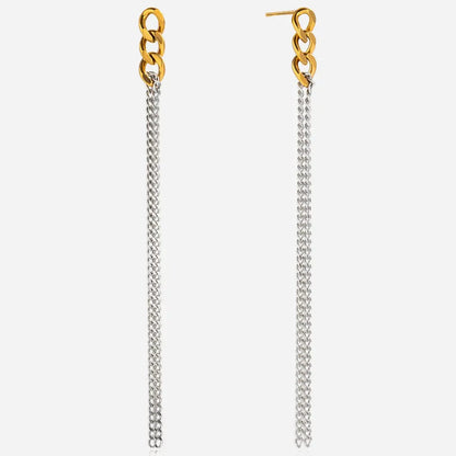 Silver Chain  Earrings