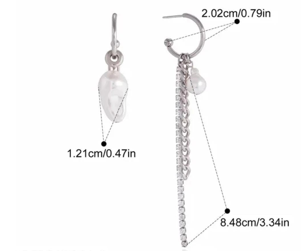 Split Pearl Drip Earrings