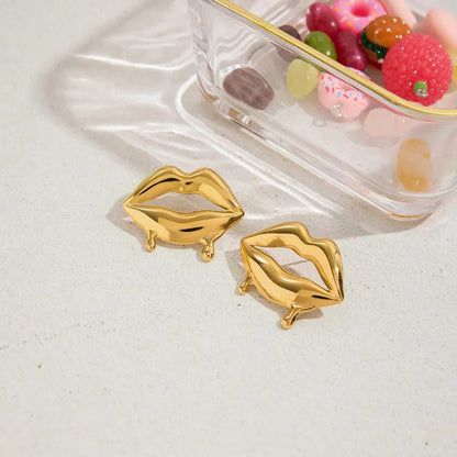 Aureate Lips Earrings