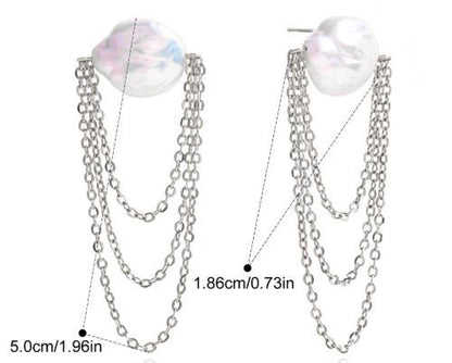 Drape Pearl Earrings
